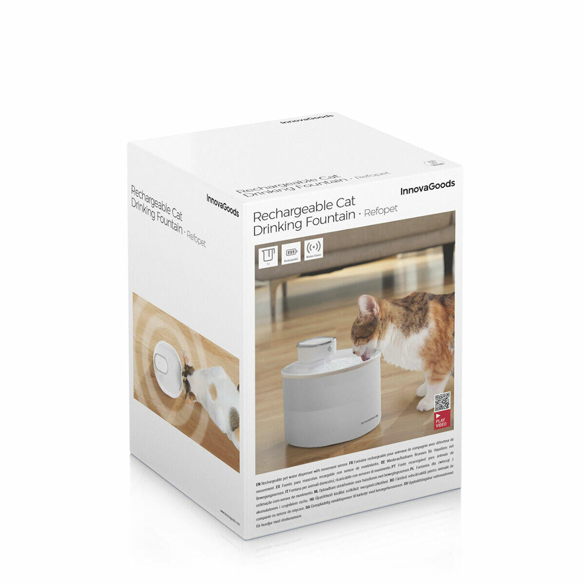 Fuente para Mascotas Recargable con Sensor Refopet