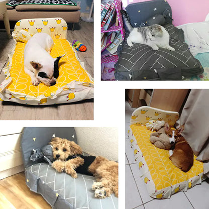 Cama de Lujo para Mascotas Pequeñas – Diseño Lavable y Antideslizante🐾🐶