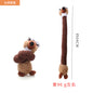 Juguete interactivo de peluche con cuello largo para perros, ideal para masticar