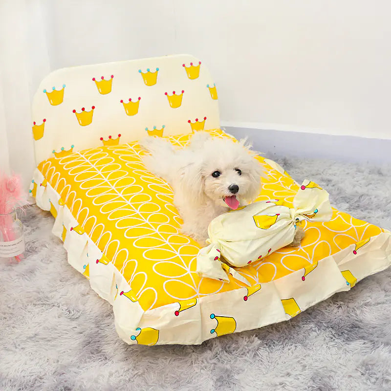 Cama de Lujo para Mascotas Pequeñas – Diseño Lavable y Antideslizante🐾🐶