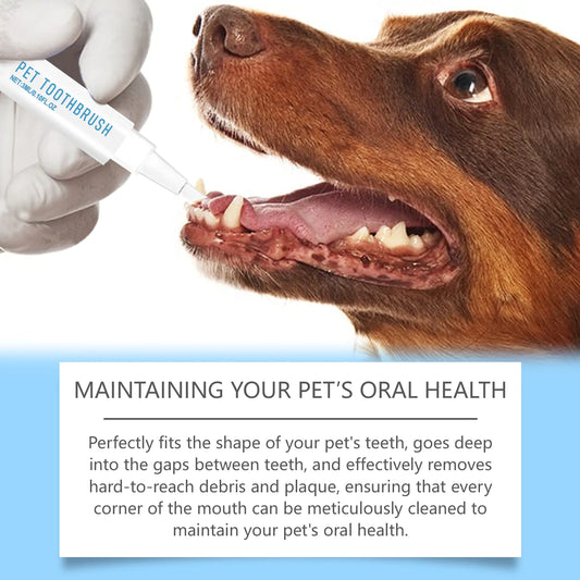 Cepillo de Dientes en Forma de Bolígrafo para Mascotas🐶🐾