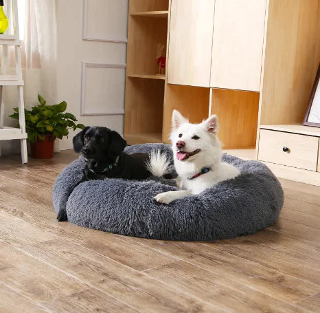 Cama Donut Esponjosa para Mascotas