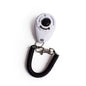 Clicker ajustable para adiestramiento de perros con correa tipo llavero.