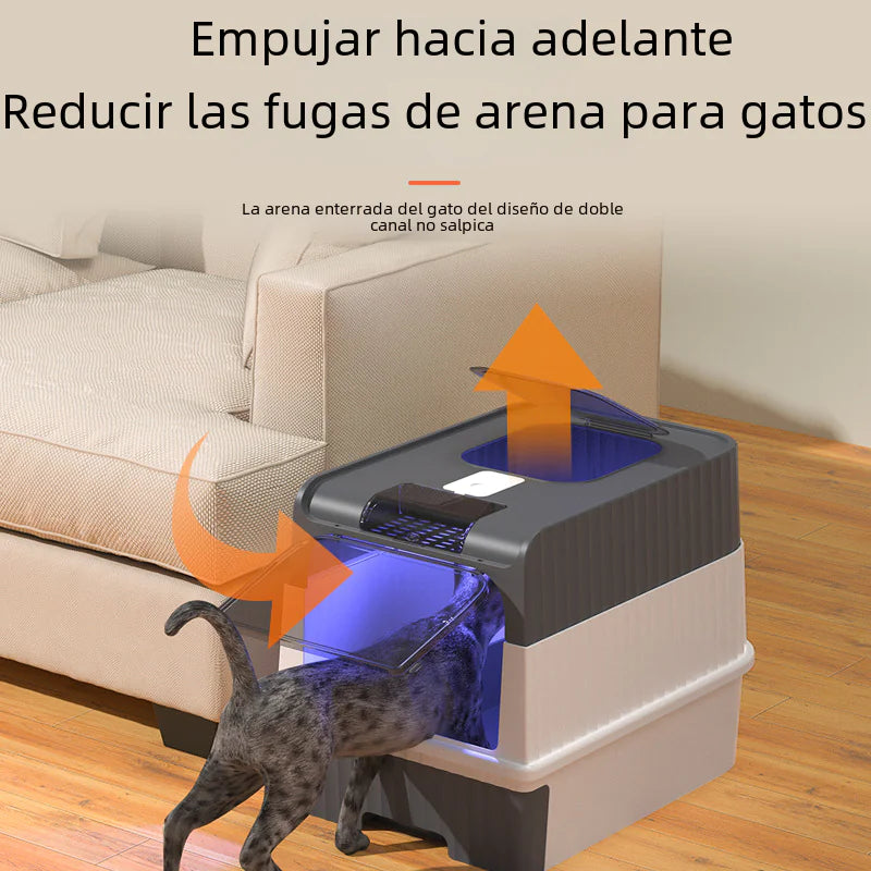 Arenero XL Cerrado con Cajón Deslizante – Higiene y Comodidad para tu Gato😻❤