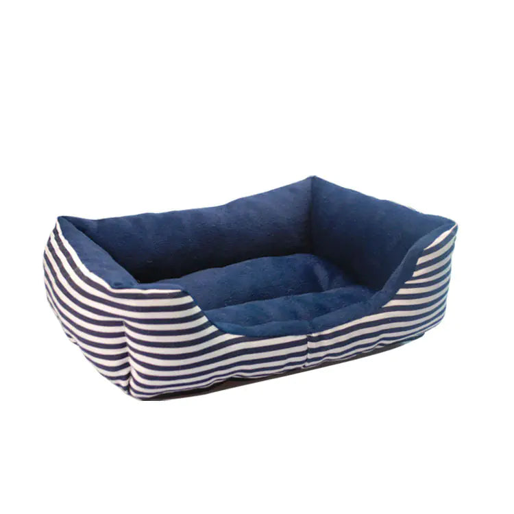 Cama y Sofá para Perros de Lujo Estilo Retro con Forma Cuadrada