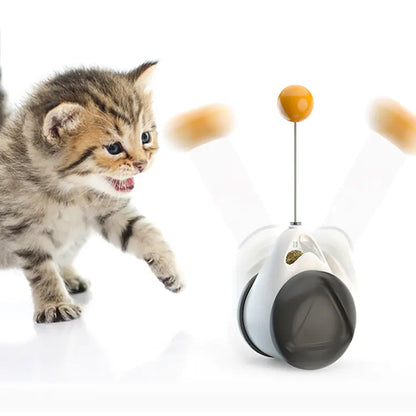 ¡Diversión asegurada para tu gato con nuestro nuevo juguete tambaleante con dispensador de premios!