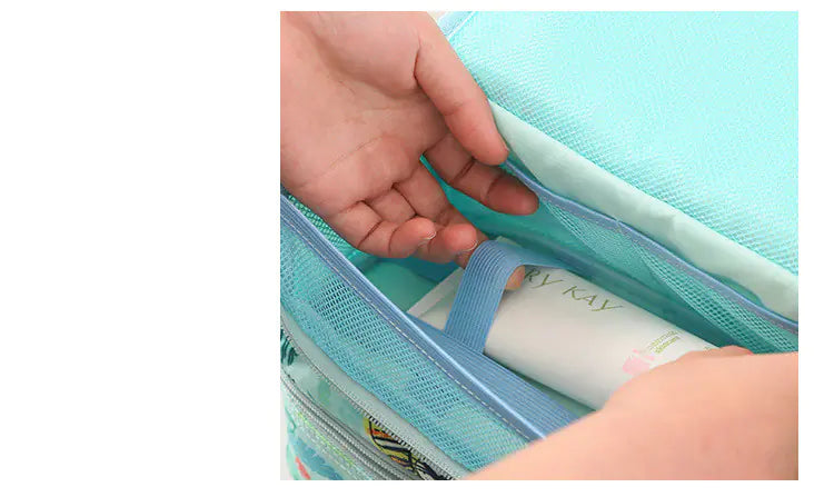 Neceser impermeable de gran capacidad con estampado, para viajes con mascotas🐾🌏