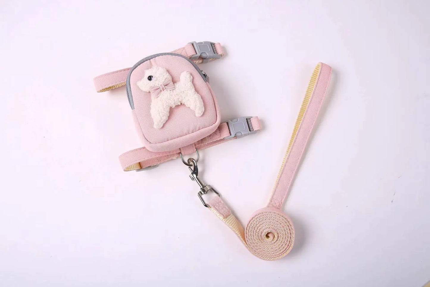 Mochila para Mascotas con Osito de Peluche y Correa de Paseo🐾🐕‍🦺