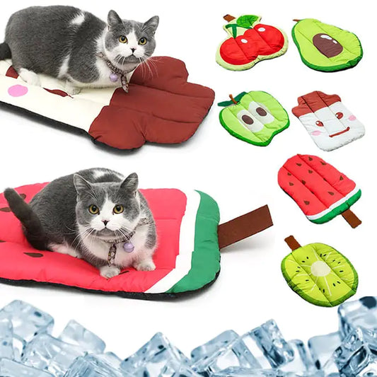 😻🐶❄Alfombrilla refrigerante para mascotas con manta de tela Oxford lavable
