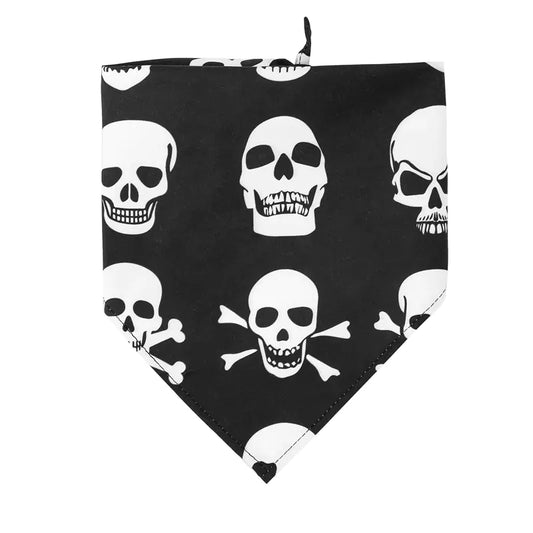 🎃🦴 Toalla de Perro de Capa Única – Diseño de Calaveras para Halloween 🐶💀