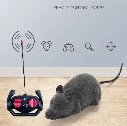 Juguete de Ratón Controlado por Control Remoto de 4 Vías😺❤