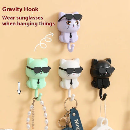 Gancho decorativo para gatos sin necesidad de agujeros🏡🐾