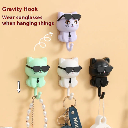 Gancho decorativo para gatos sin necesidad de agujeros🏡🐾