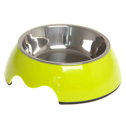 🥣 Tazón Antideslizante de Acero Inoxidable para Mascotas – Doble Uso, Máxima Comodidad 🐶🐱