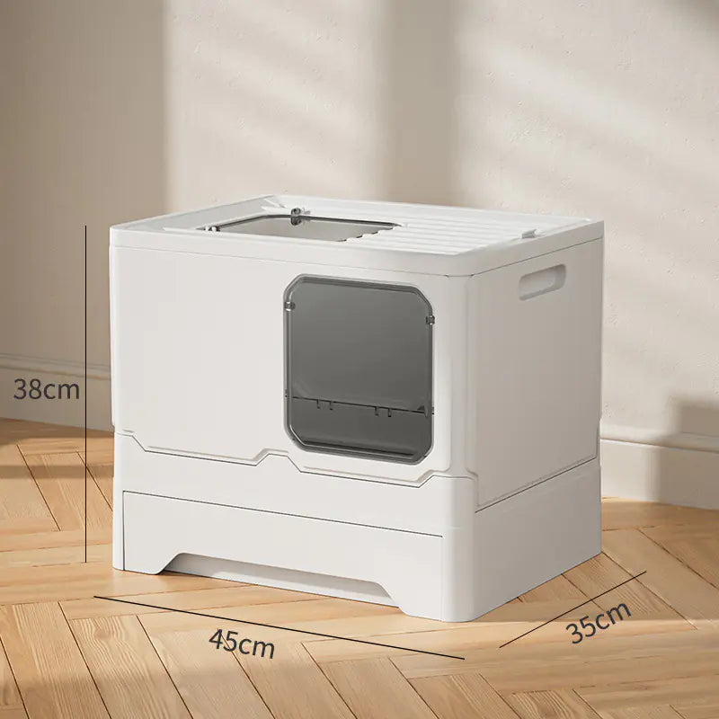 Arenero Cerrado XL para Gatos con Cajón Extraíble – Comodidad y Limpieza en Uno🐾😻