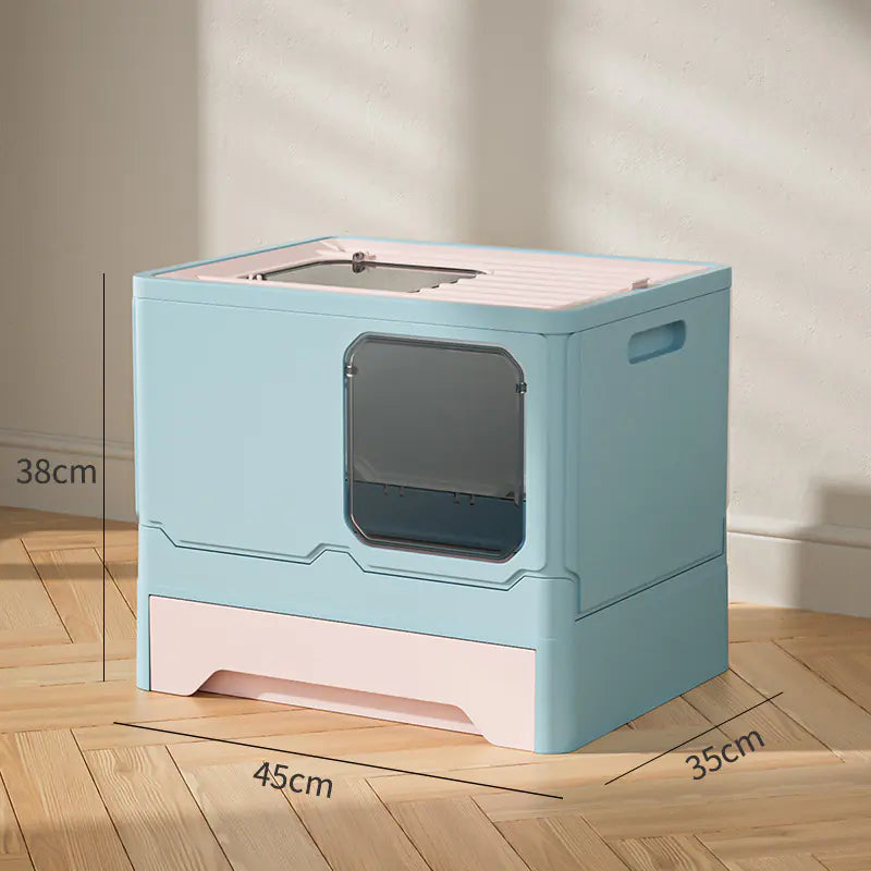 Arenero Cerrado XL para Gatos con Cajón Extraíble – Comodidad y Limpieza en Uno🐾😻