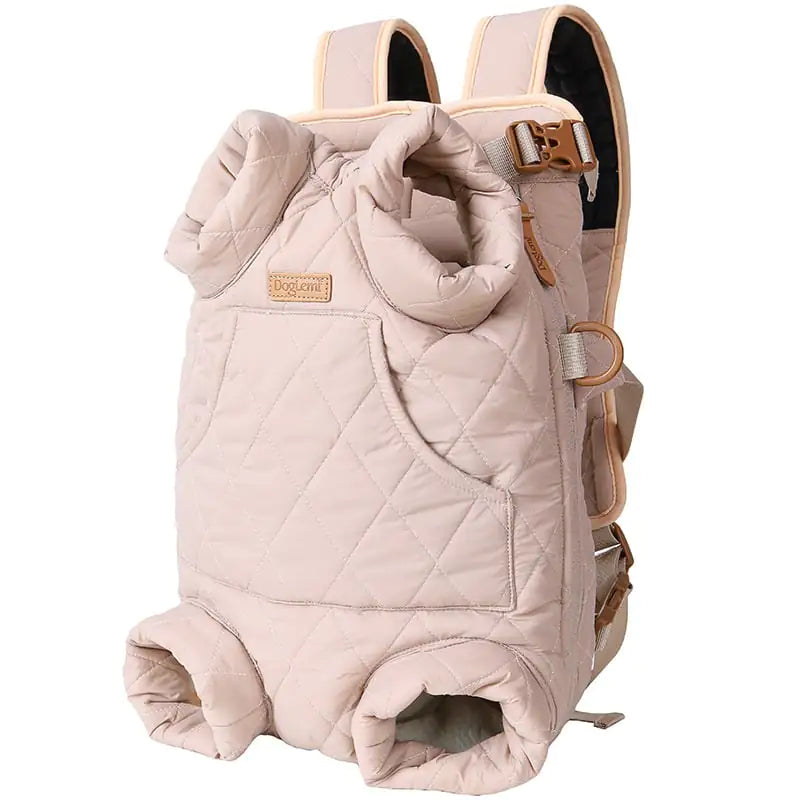 Mochila de pecho para mascotas – acolchada y portátil para el invierno